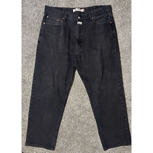 Levi's 550 Mens 40x32 Relaxed Fit Tapered Leg Jeans Black - Picture 1 of 8